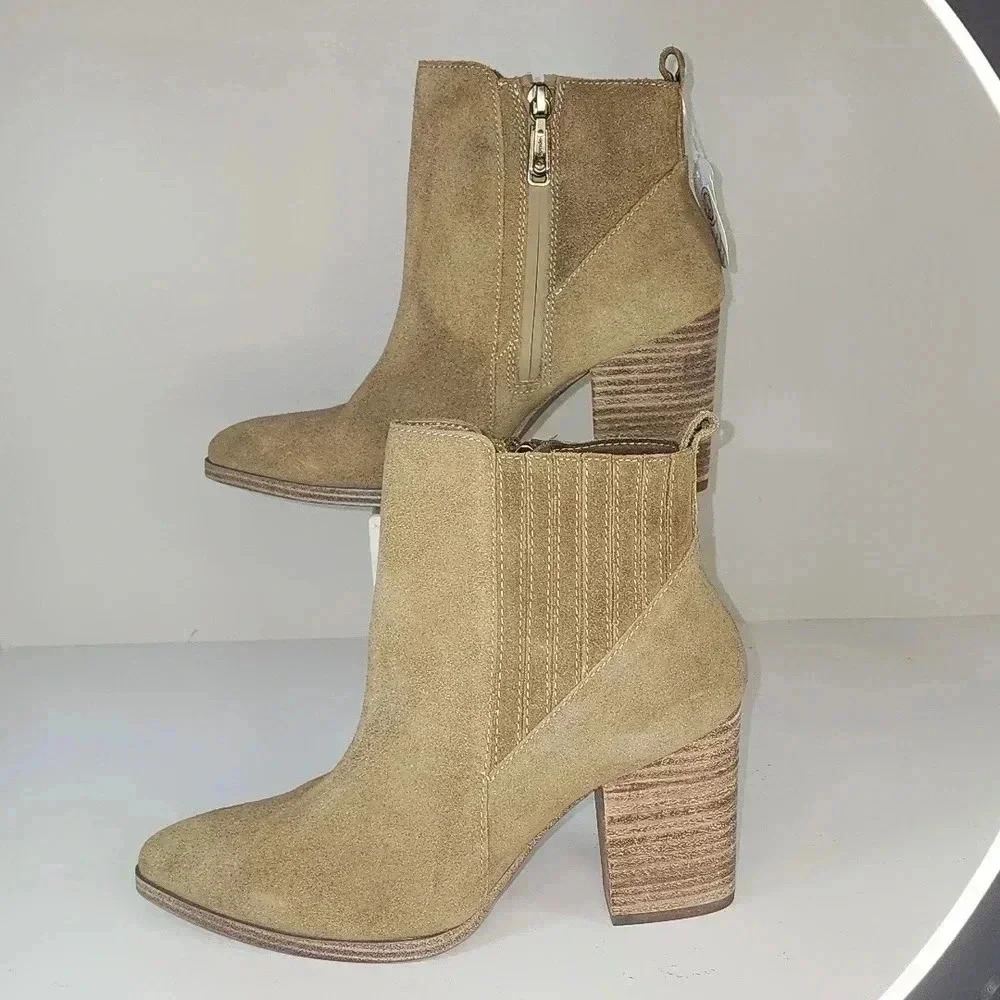 Blondo Reese waterproof size 8.5 ankle boot in taupe suede nwob - Picture 5 of 9